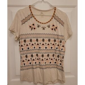 Bob Timberlake  Womens M Blouse Aztec Type Design